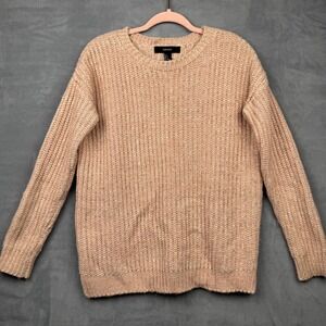 Forever 21 Women's‎ Cozy Ribbed Knit Sweater Light Peach Casual Everyday Size S